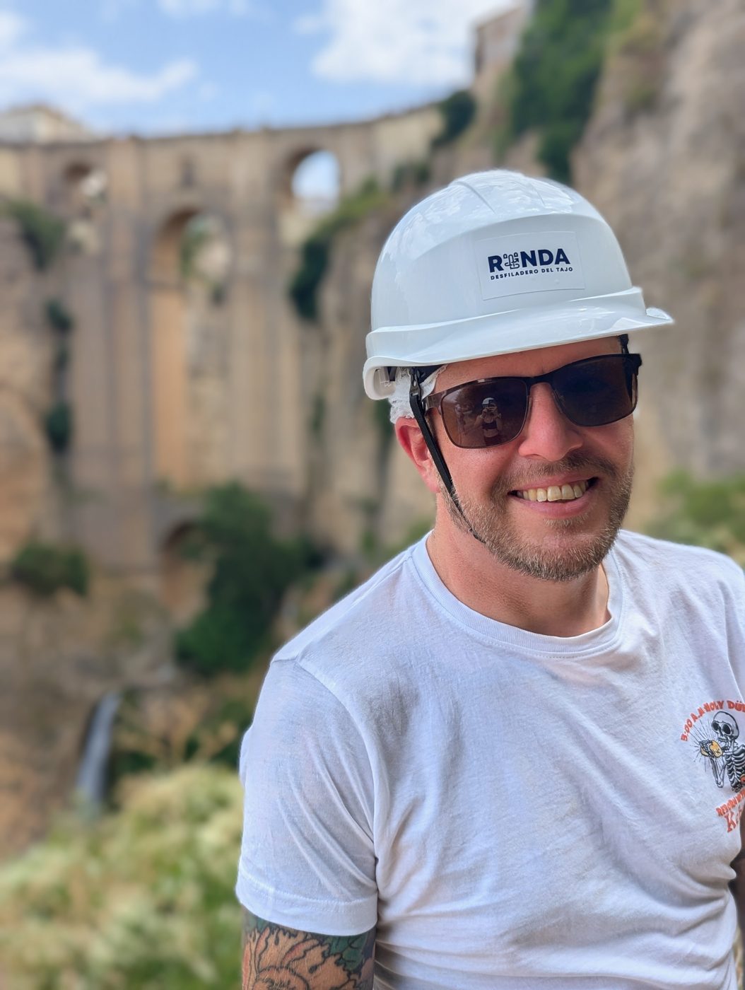 James Daniel Holman at the Puente Nuevo, Ronda